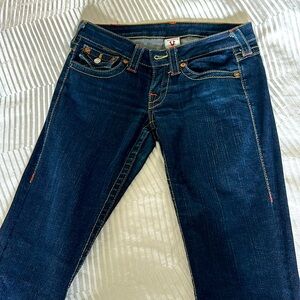 True religion, dark denim jeans